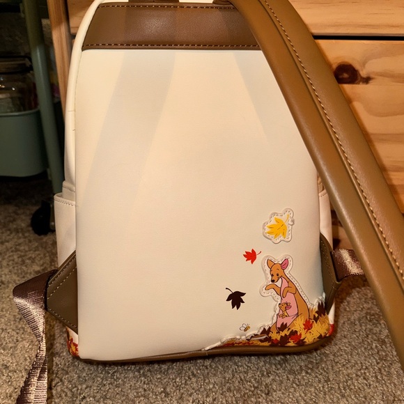 Loungefly Disney Cream Backpack with Autumn Leaves - Picture 3 of 5